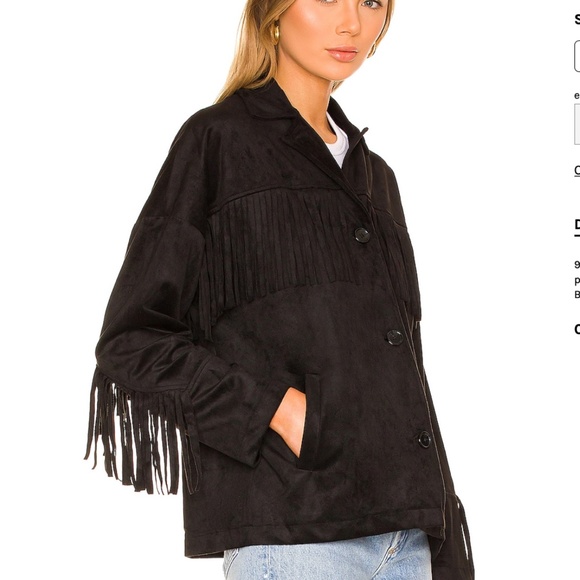 NWOT BB Dakota x Steve Madden Fringe Jacket - Picture 2 of 10